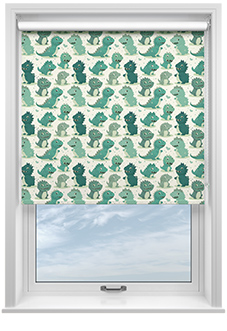 Roarsome, Green - Roller Blind